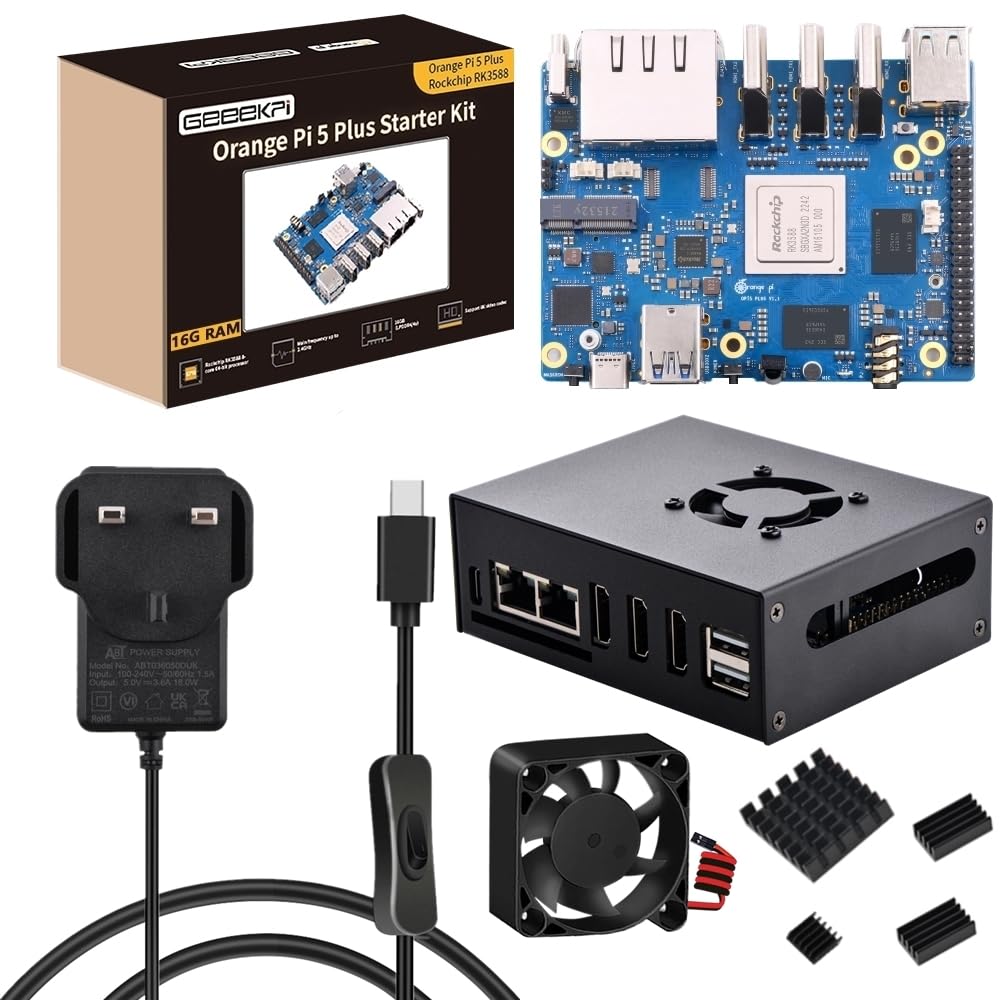 GeeekPi Orange Pi 5 Plus 16GB LPDDR4/4x Rockchip RK3588 8 GeeekPi Orange Pi 5 Plus 16GB LPDDR4/4x Rockchip RK3588 8